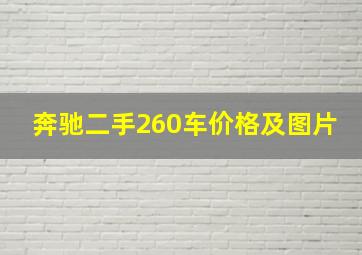 奔驰二手260车价格及图片