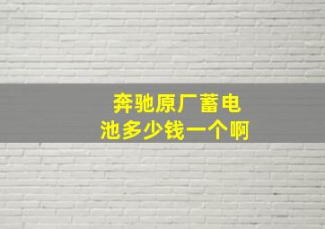 奔驰原厂蓄电池多少钱一个啊