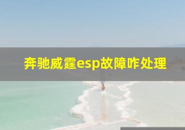 奔驰威霆esp故障咋处理