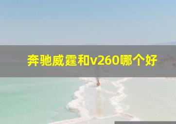 奔驰威霆和v260哪个好