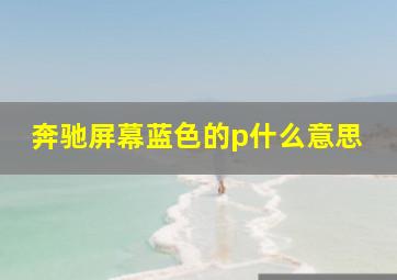 奔驰屏幕蓝色的p什么意思