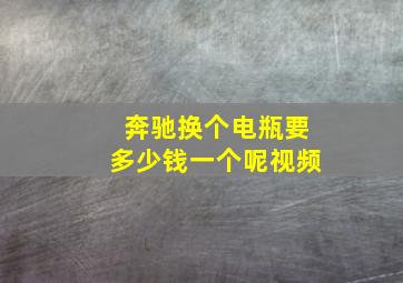 奔驰换个电瓶要多少钱一个呢视频