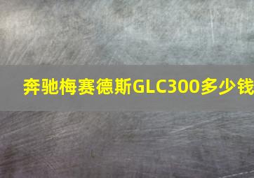 奔驰梅赛德斯GLC300多少钱