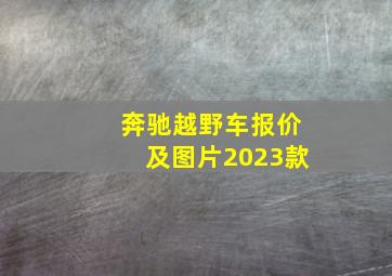 奔驰越野车报价及图片2023款