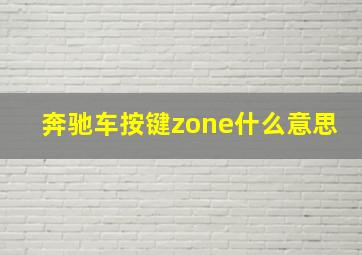 奔驰车按键zone什么意思