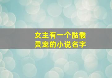 女主有一个骷髅灵宠的小说名字