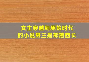 女主穿越到原始时代的小说男主是部落酋长