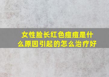 女性脸长红色痘痘是什么原因引起的怎么治疗好