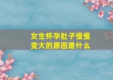 女生怀孕肚子慢慢变大的原因是什么