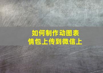 如何制作动图表情包上传到微信上