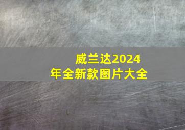 威兰达2024年全新款图片大全