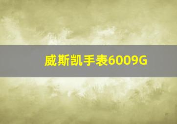 威斯凯手表6009G