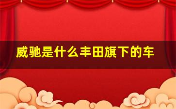 威驰是什么丰田旗下的车