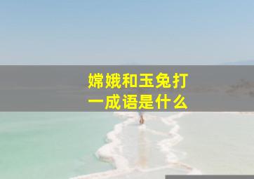 嫦娥和玉兔打一成语是什么