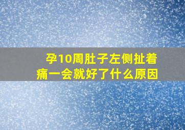 孕10周肚子左侧扯着痛一会就好了什么原因