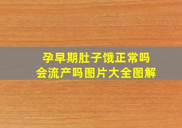 孕早期肚子饿正常吗会流产吗图片大全图解