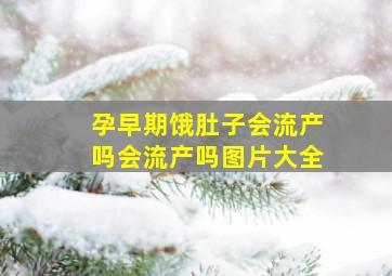 孕早期饿肚子会流产吗会流产吗图片大全