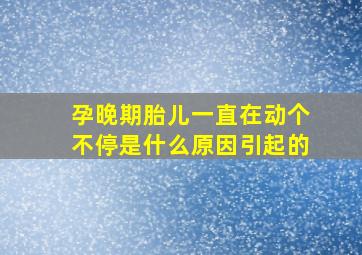 孕晚期胎儿一直在动个不停是什么原因引起的