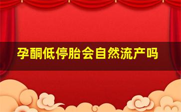 孕酮低停胎会自然流产吗