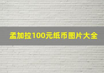 孟加拉100元纸币图片大全