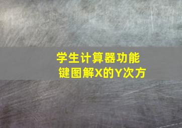 学生计算器功能键图解X的Y次方