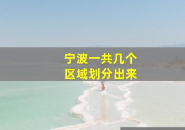 宁波一共几个区域划分出来