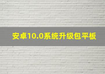 安卓10.0系统升级包平板