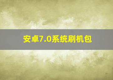 安卓7.0系统刷机包