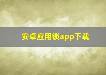 安卓应用锁app下载