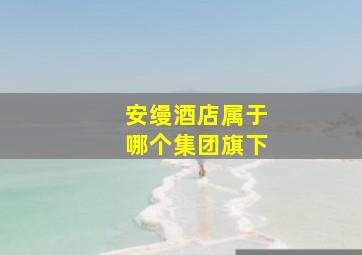 安缦酒店属于哪个集团旗下