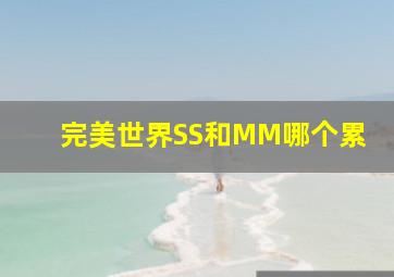 完美世界SS和MM哪个累