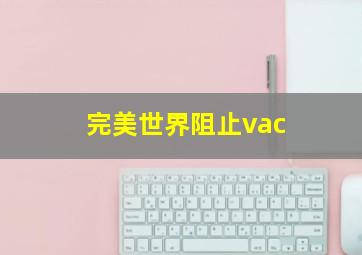 完美世界阻止vac