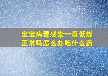 宝宝病毒感染一直低烧正常吗怎么办吃什么药