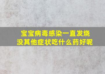 宝宝病毒感染一直发烧没其他症状吃什么药好呢