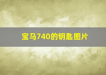 宝马740的钥匙图片