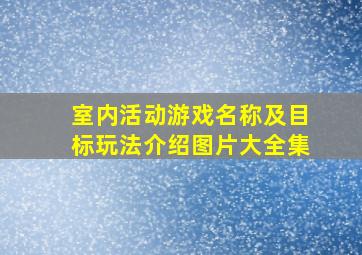 室内活动游戏名称及目标玩法介绍图片大全集