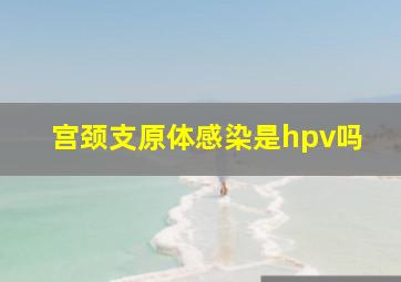 宫颈支原体感染是hpv吗