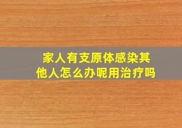 家人有支原体感染其他人怎么办呢用治疗吗