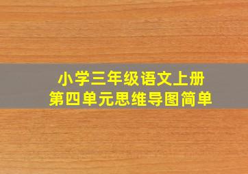 小学三年级语文上册第四单元思维导图简单