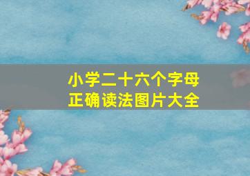 小学二十六个字母正确读法图片大全