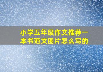 小学五年级作文推荐一本书范文图片怎么写的