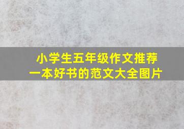 小学生五年级作文推荐一本好书的范文大全图片