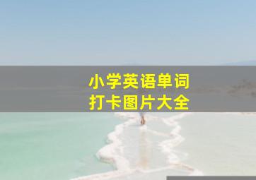 小学英语单词打卡图片大全