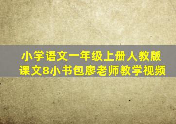 小学语文一年级上册人教版课文8小书包廖老师教学视频