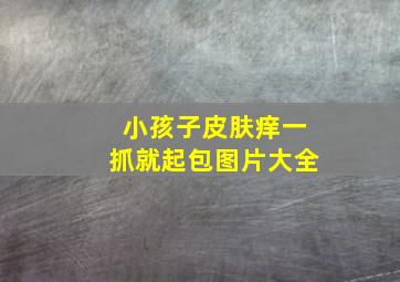 小孩子皮肤痒一抓就起包图片大全