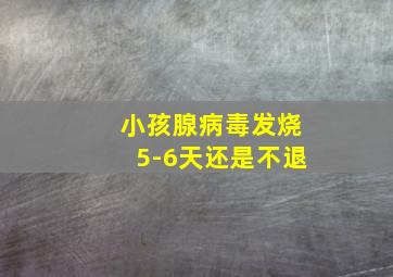 小孩腺病毒发烧5-6天还是不退