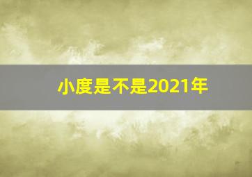 小度是不是2021年