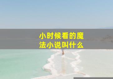 小时候看的魔法小说叫什么