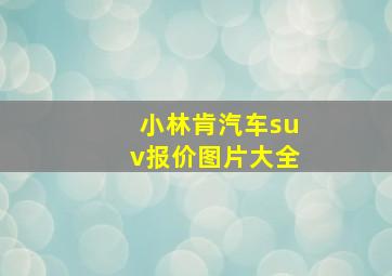 小林肯汽车suv报价图片大全