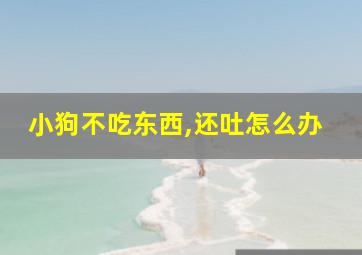 小狗不吃东西,还吐怎么办